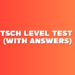 Deutsch Level Test PDF (With Answers)